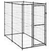 Outdoor Dog Kennel Steel 43.3"x86.6"x70.9"