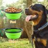 4Pcs Silicone Collapsible Dog Bowls BPA Free Travel Dog Bowl Foldable Cat Dog Food Water Bowl