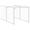 Dog House with Run Anthracite 43.3"x320.1"x43.3" Galvanized Steel