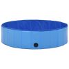 PawSplash Foldable Dog Pet Pool - Blue 48-Inch Durable PVC