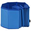 PawSplash Foldable Dog Pet Pool - Blue 48-Inch Durable PVC