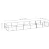 Dog Kennel Silver 129.2 ft² Steel