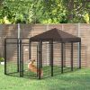 PawHut Dog Kennel Outdoor for Large and Medium Dogs, 9.3' x 4.6' x 5.2'