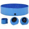 PawSplash Foldable Dog Pet Pool - Blue 48-Inch Durable PVC