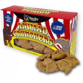 Spunky Pup Animal Crunchers All Natural Dog Biscuit Treat Peanut Butter Flavor (Option: 3.5 oz)