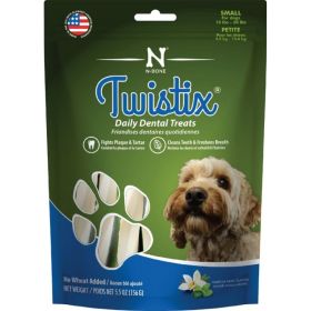 Twistix Wheat Free Dental Dog Treats (Option: Vanilla Mint Flavor  Small  For Dogs 1030 lbs)