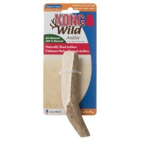 KONG Wild Whole Elk Antler Dog Chew (Option: Medium (Dogs 2565 lbs))