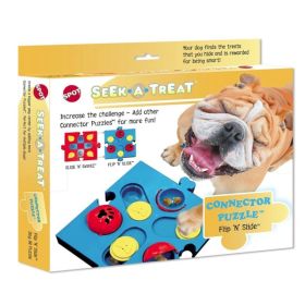 Spot Seek (Option: ATreat Flip 'N Slide Connector Puzzle Interactive Dog Treat and Toy Puzzle  1 count)