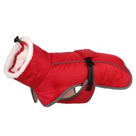 Winter Large Breed Dog Coat - Fleece-Lined Golden Retriever (Option: Red-S)